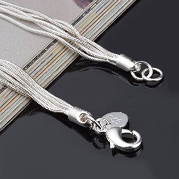 Sterling 925 Silver Heart Charm non traditional Bracelet - Picture 4 of 6